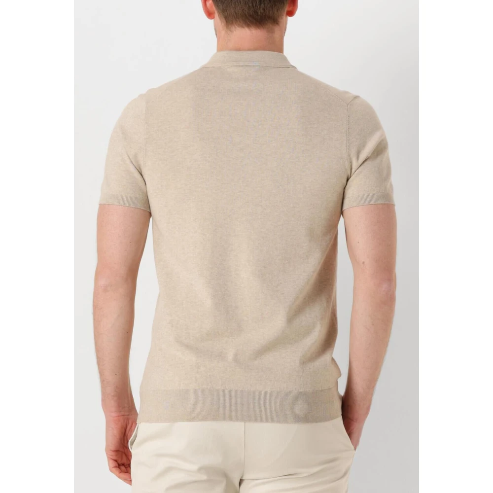 Profuomo Heren Polo & T-shirts Korte Mouw Beige Heren