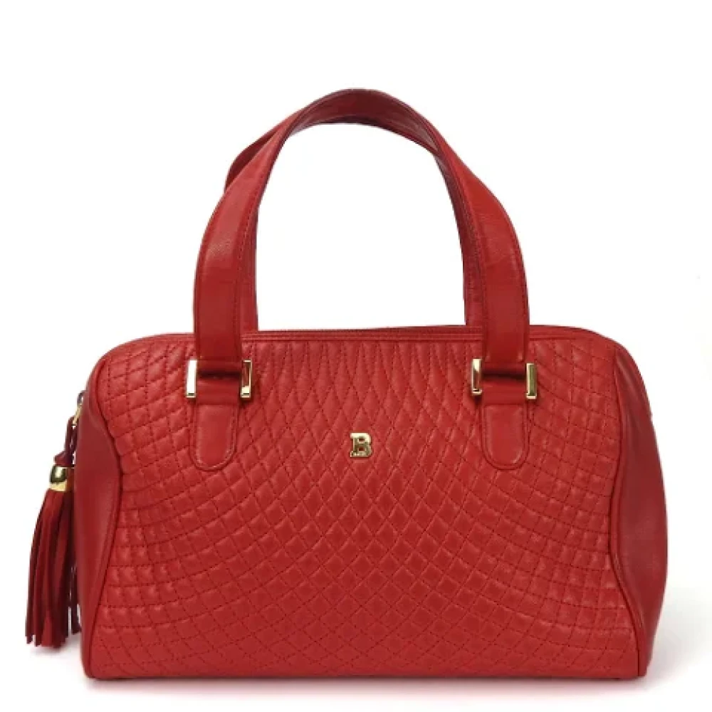 Bally Pre-owned Leather handbags Red Dames