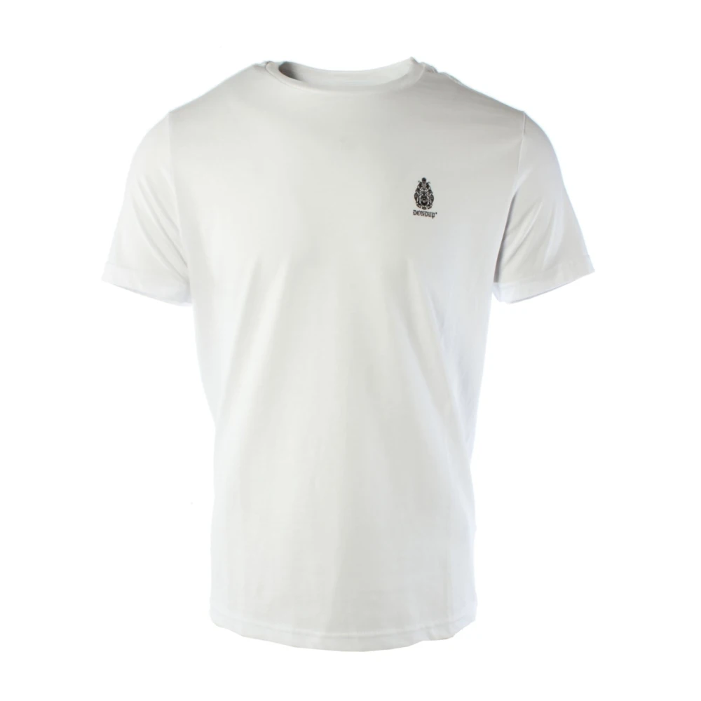 Dondup Witte Katoenen Heren T-shirt White Heren