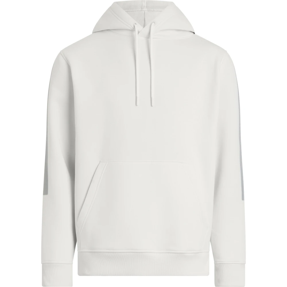 Calvin Klein Crème hoodie met gestreepte mouwen Beige Heren