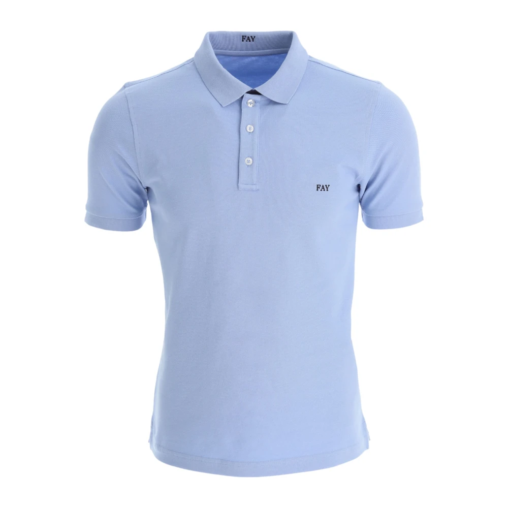 Fay - Tops > Polo Shirts - Blue - Fay - Modalova