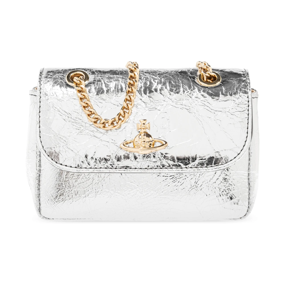 Vivienne Westwood Schoudertas met logo Gray Dames