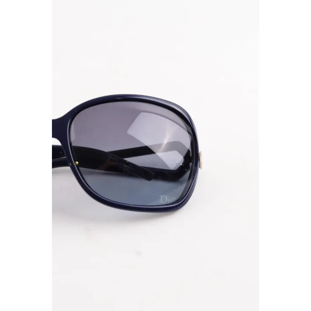 Dior Vintage Pre-owned Plastic sunglasses Blue Dames