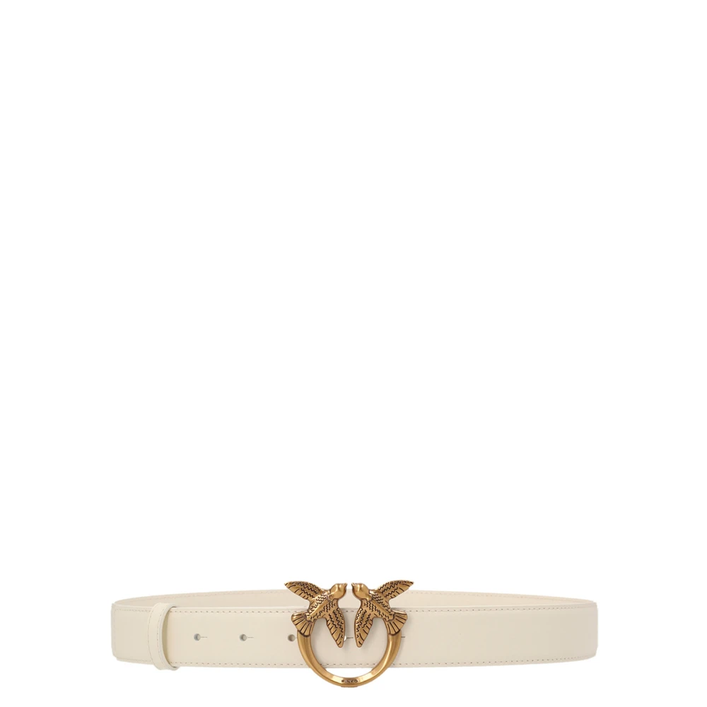 Pinko Women's White Belts, S, Love Berry Belt
