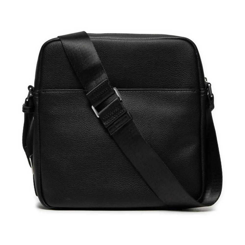 Guess Zwarte PU Leren Schoudertas Mestre Black Heren
