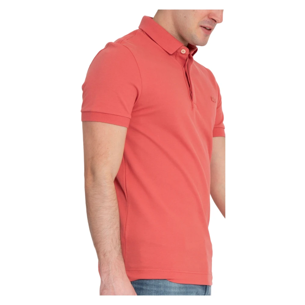 Lacoste Tonal Logo Polo Shirt in Parijs Pink Heren