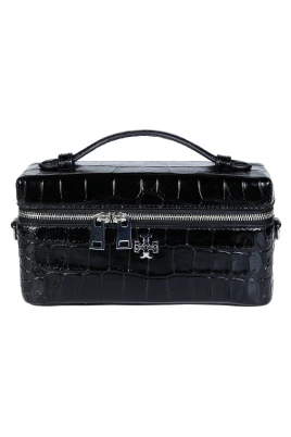 Charlie Präglad Krokodil East-West Vanity Case