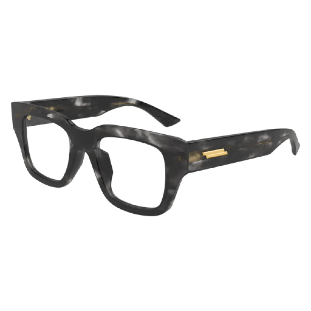 Bottega Veneta Oversized Rechthoekige Optische Brillen Black Unisex