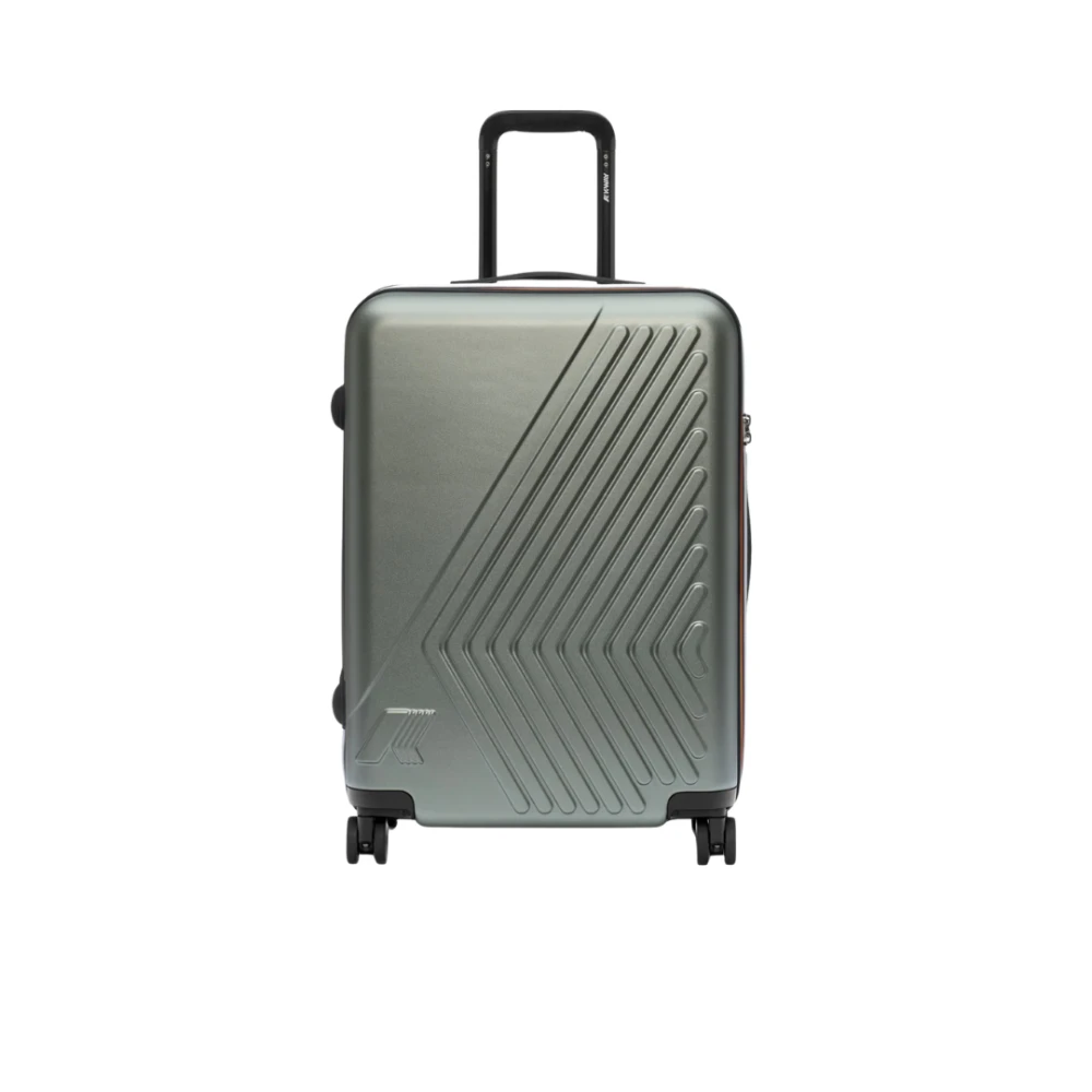 K-Way Unisex Verde Suitcases, Taglia Unica, New,