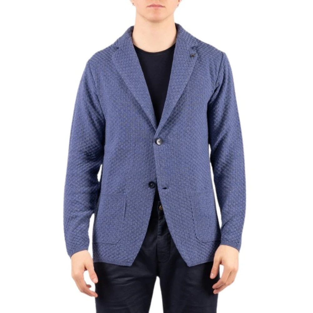 Paoloni Men's Blue Blazers, Xl, Giacca