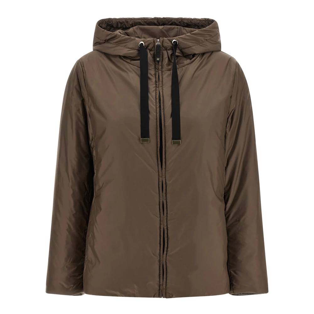 Max Mara Brown Winter Jackets, Female, Xs, Greenh Jacket