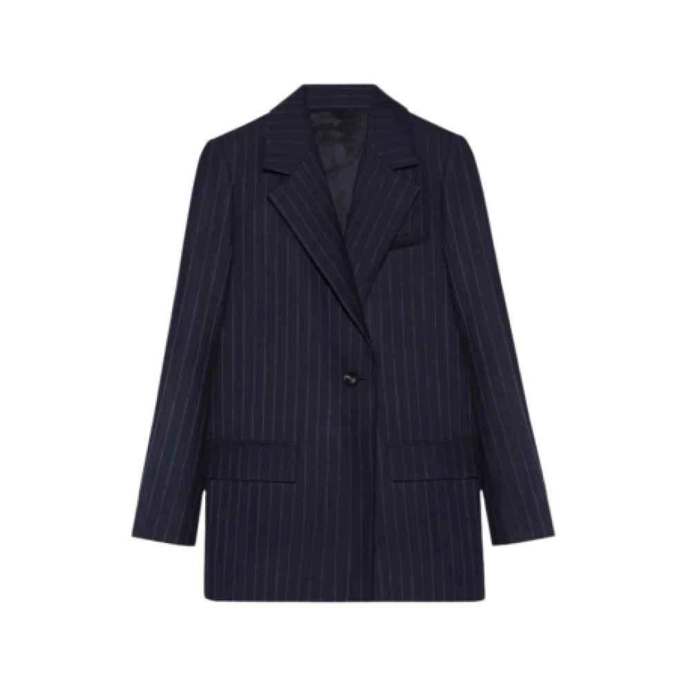 Margaux Lonnberg Norton Navy Stripes Jas Blue Dames
