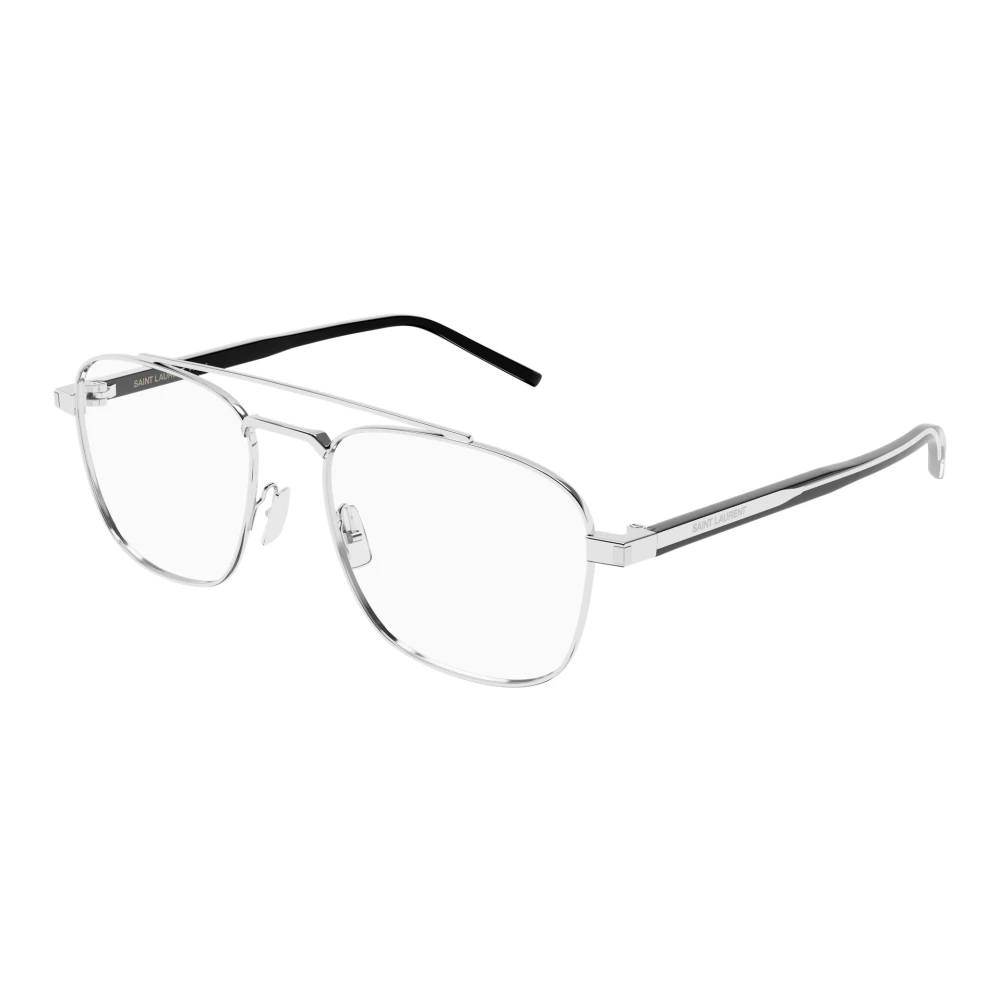 Saint Laurent Unisex Gray Glasses, 56 Mm, Eyeglasses