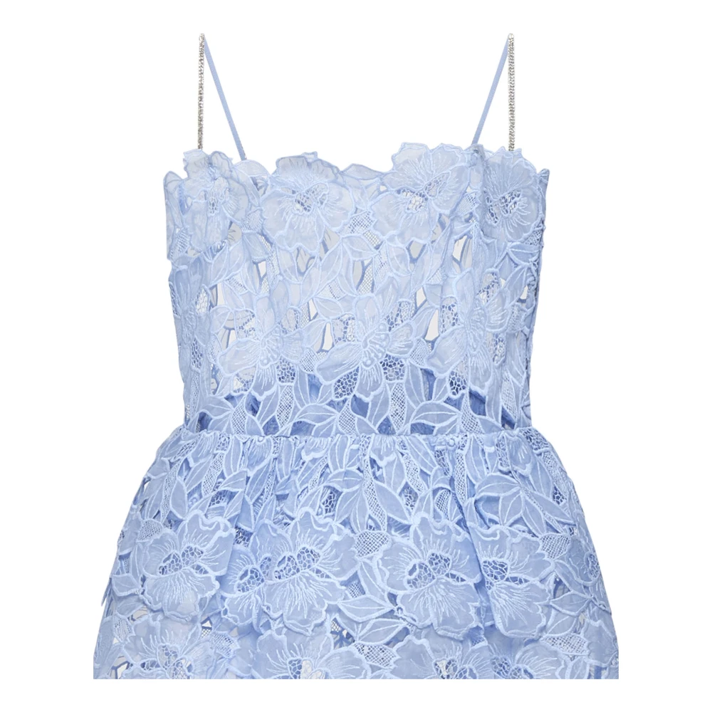 Self Portrait Korte Jurk Blue Dames