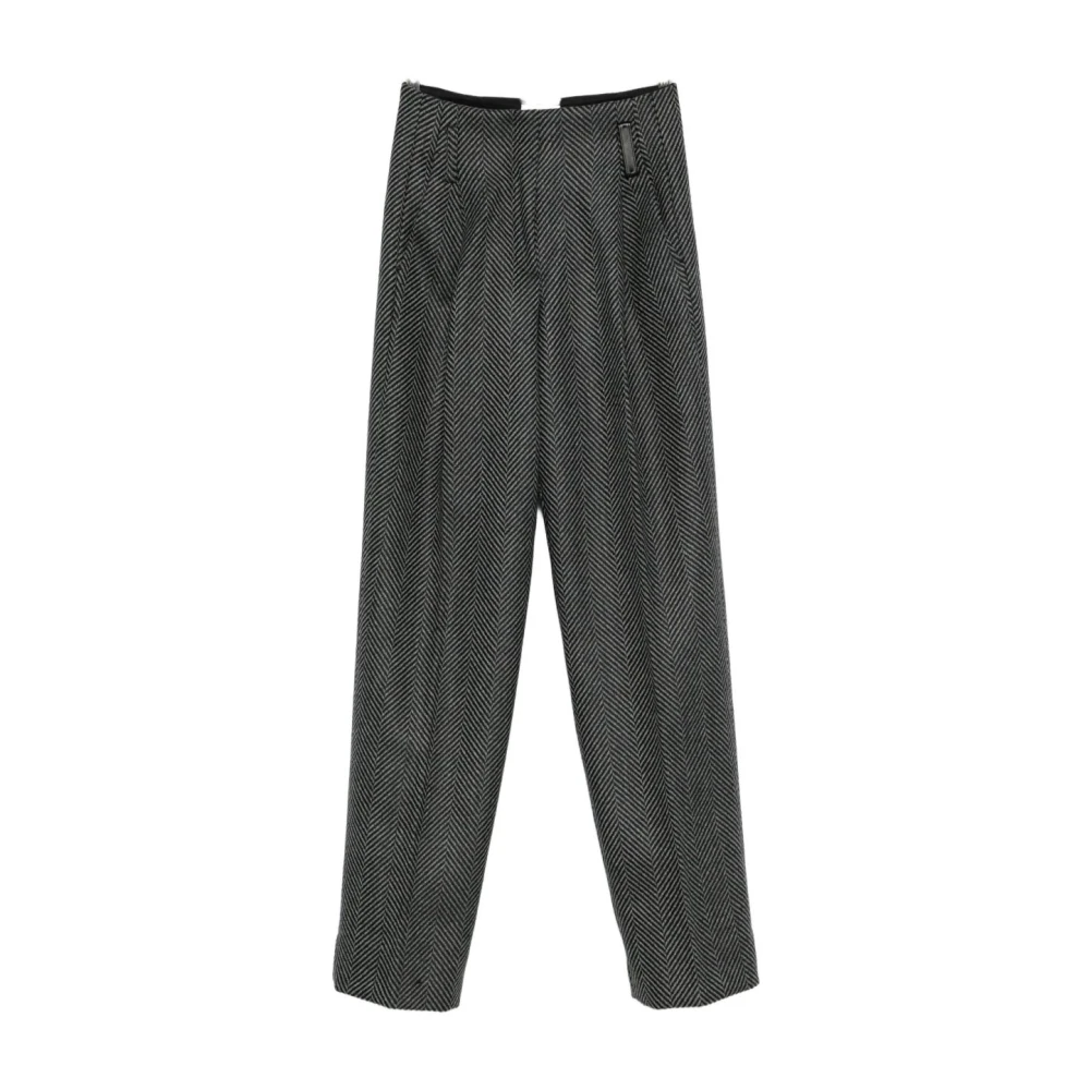 Forte Forte Gray Straight Trousers, Female, Xs, Straight Trousers
