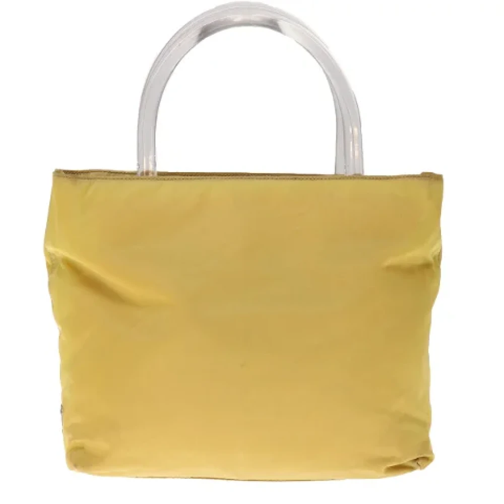 Prada Vintage Pre-owned Fabric prada-bags Yellow Dames