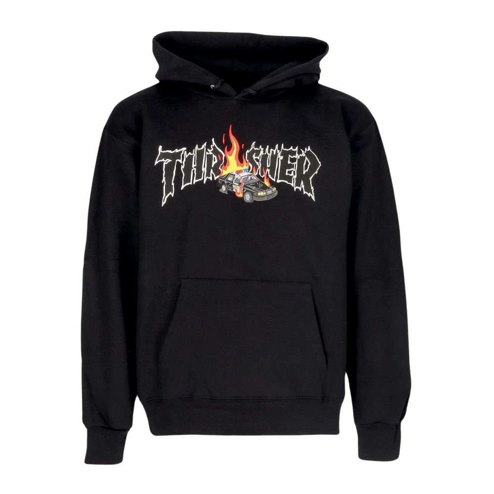 Thrasher Zwarte Cop Car Hoodie Black Heren