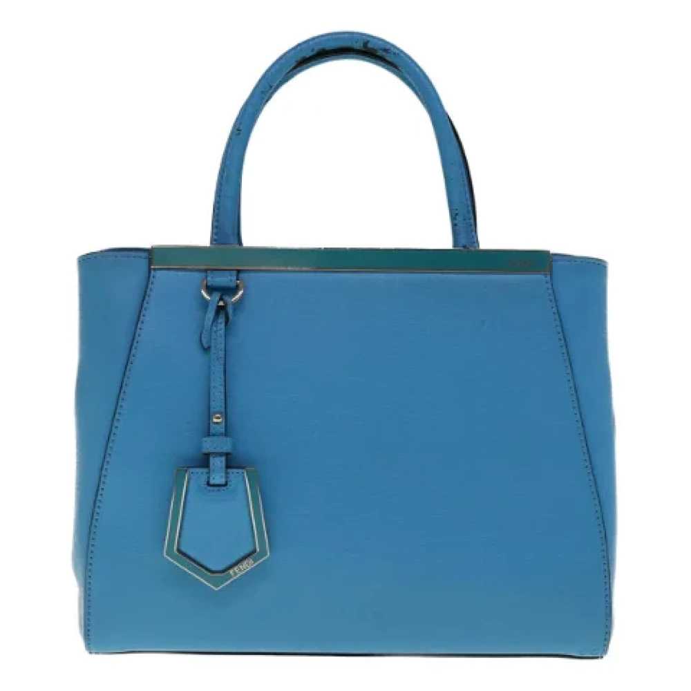 Fendi Vintage Pre-owned Leather handbags Blue Dames