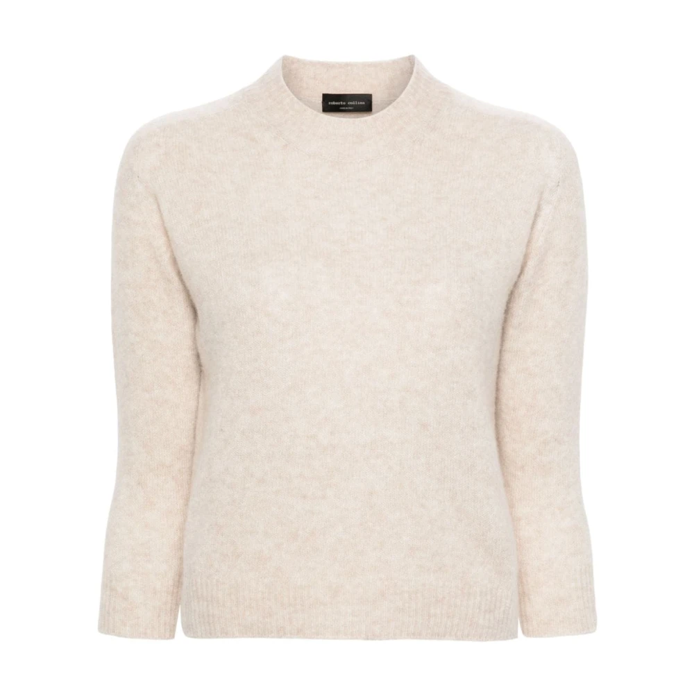 Roberto Collina Beige Sweaters voor Mannen Beige Dames