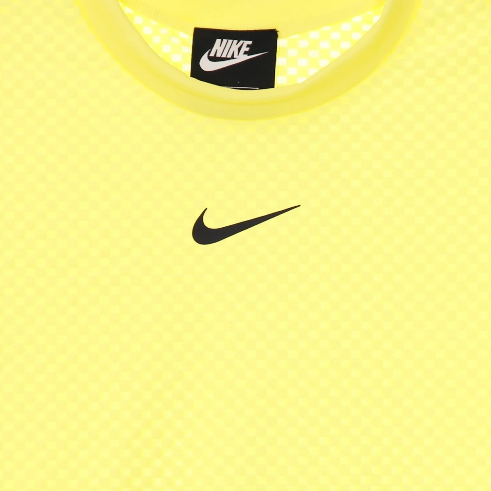 Nike Icon Clash Mesh Top Yellow Dames
