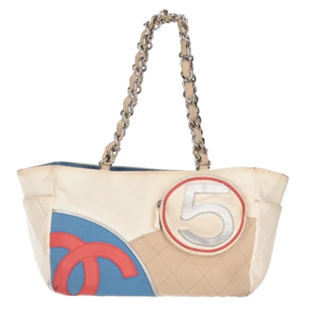 Chanel Vintage Pre-owned Leather chanel-bags Gray Dames