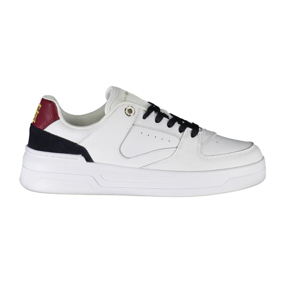 Tommy Hilfiger Women's White Polyester Sneaker In Size 4 Uk