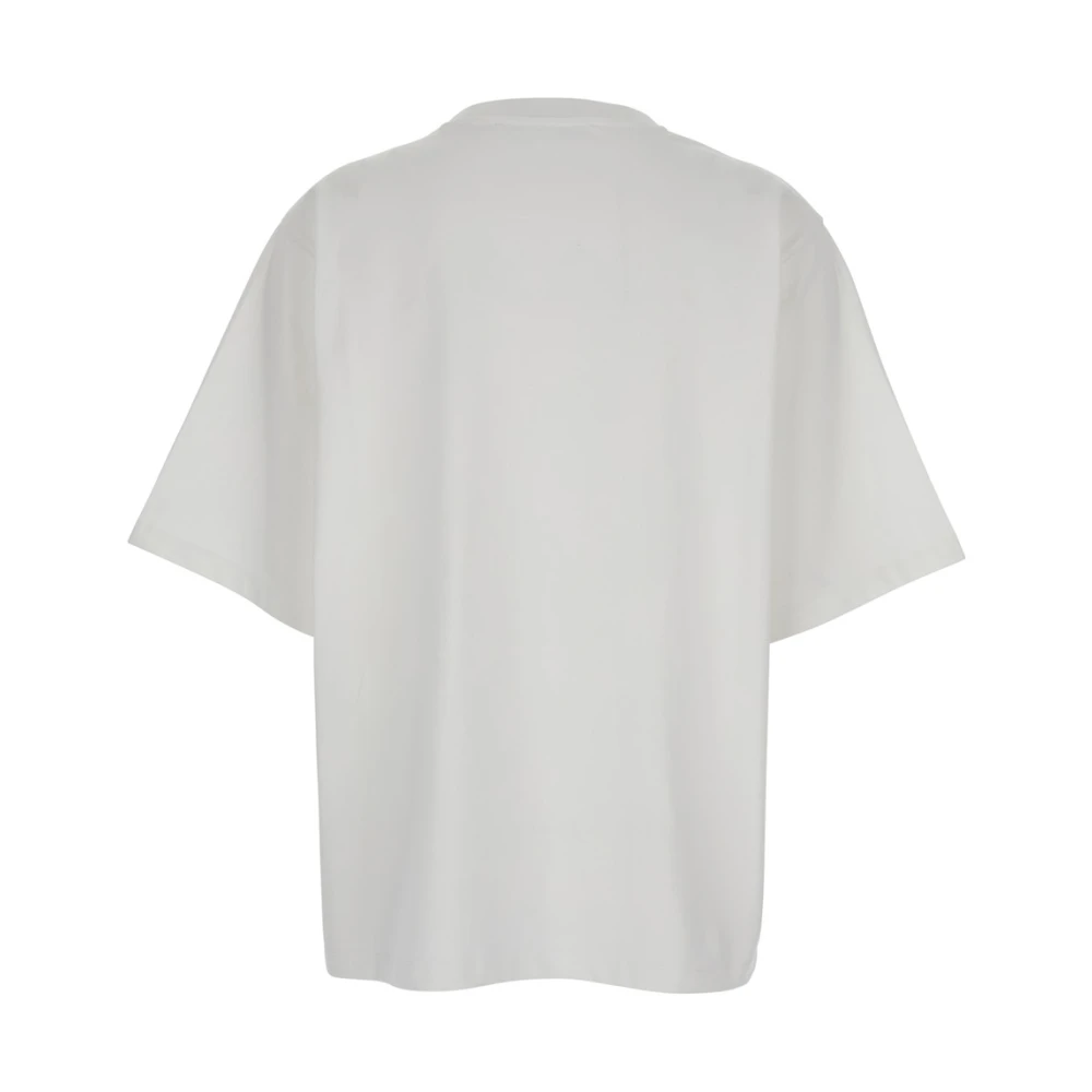 Róhe Witte Crewneck T-shirt en Polo White Dames