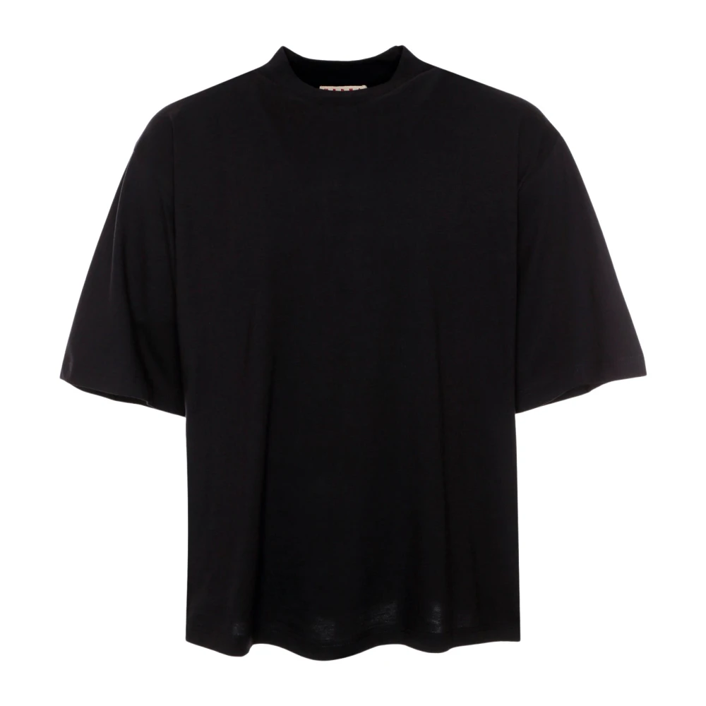 Marni Casual Logo Print T-Shirt Blue Heren