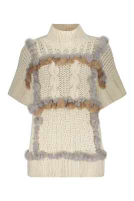 Rex Fur Turtleneck Sweater