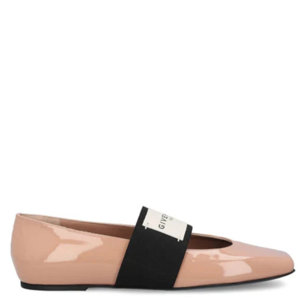 Givenchy Women's Pink Ballerina Shoes, 4 Uk, Sliced Square Ballerinas