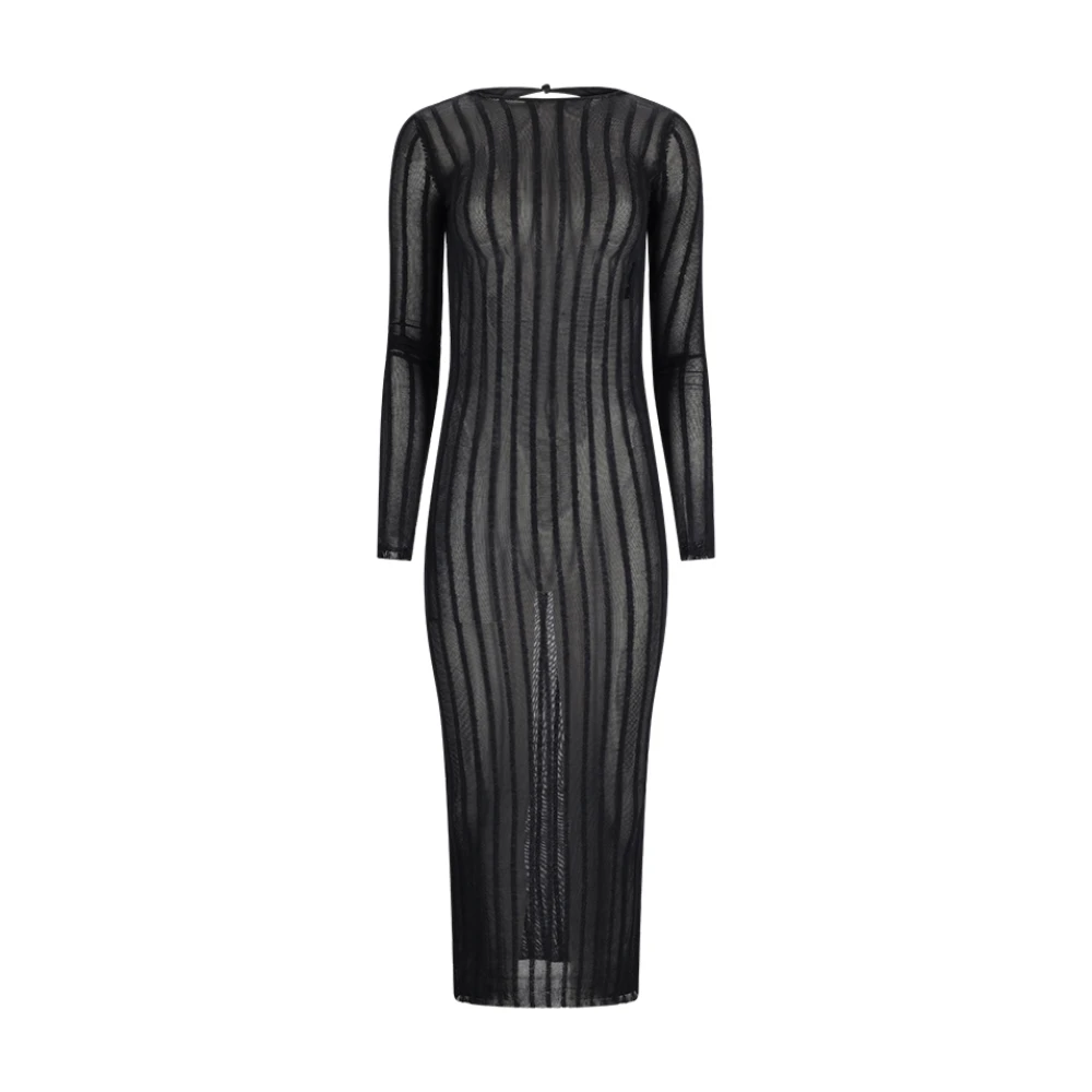 The Attico Women's Black Elegant Maxi Dress - Knitted Dresses - Xs - Dresses