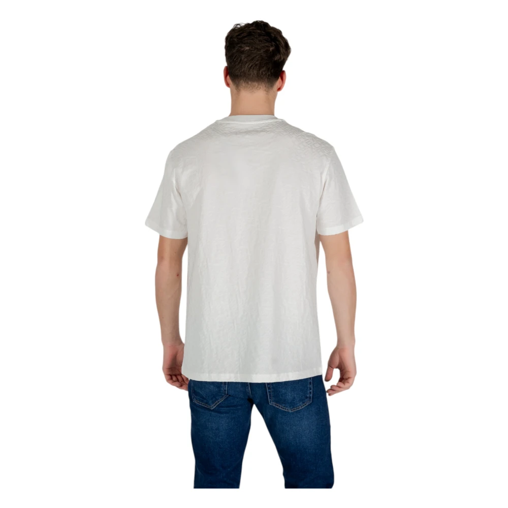 Armani Exchange Short Sleeve Cotton T-Shirt White Heren