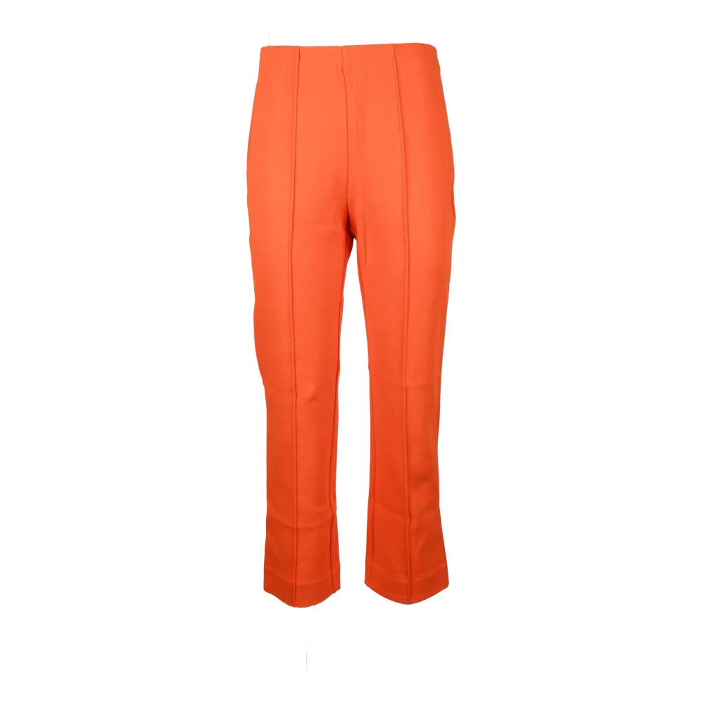 SPORTMAX Katoenmix Slim Fit Broek Orange Dames