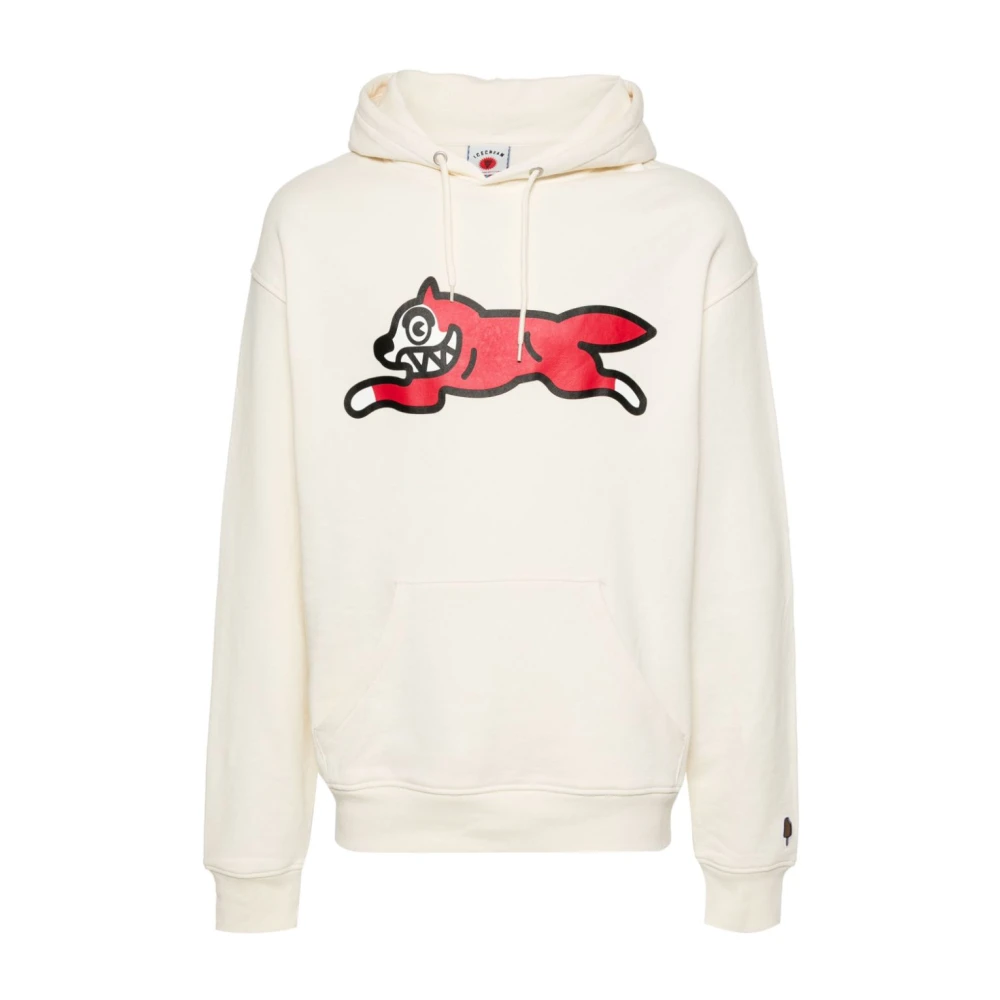 Icecream Witte Sweater met Capuchon en Logo Print White Heren