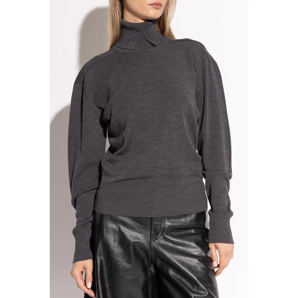 Burberry Wollen coltrui Gray Dames