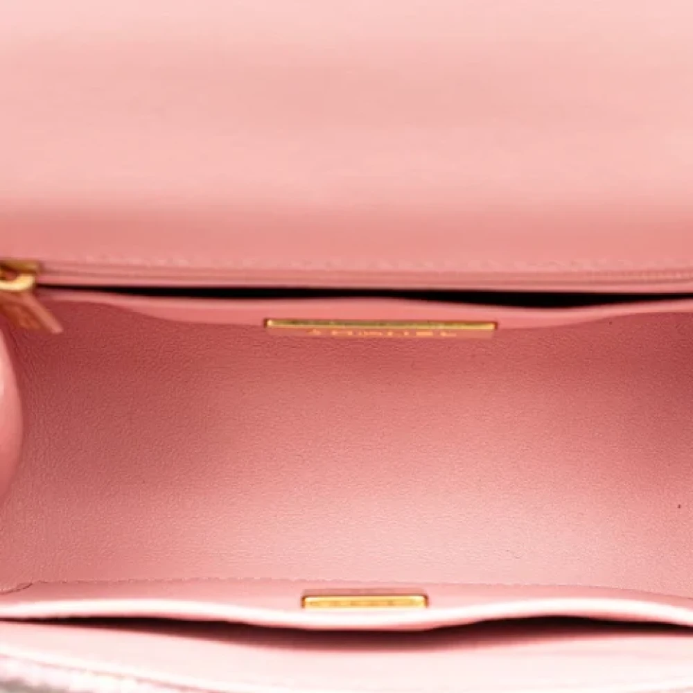 Chanel Vintage Pre-owned Fabric chanel-bags Pink Dames