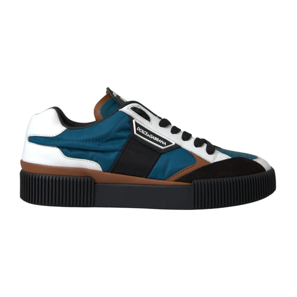 Dolce & Gabbana Men's Multicolor Low Top Trainers Exclusive Craftsmanship - Sneakers - 6 Uk - Shoes
