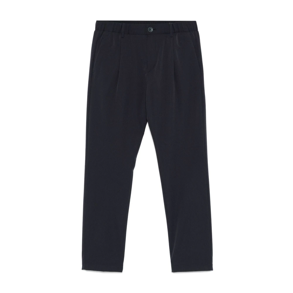 Herno Broek met verborgen gulp en elastische tailleband Blue Heren
