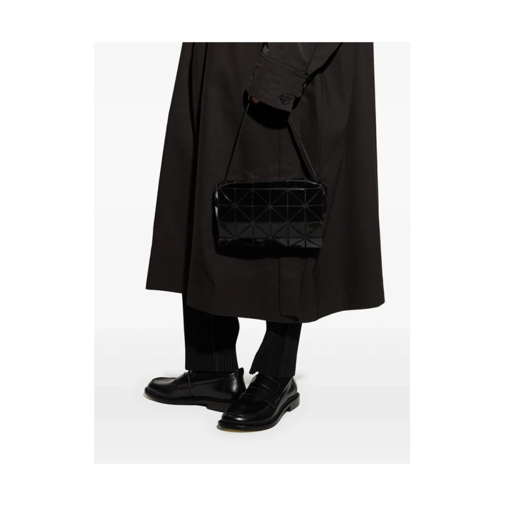 Issey Miyake Zwarte Schoudertas met Ritssluiting Black Dames