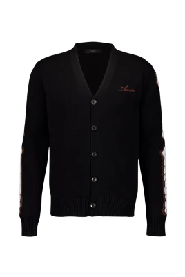 Leopard Bones V-Neck Cardigan