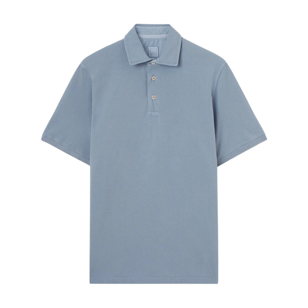 Fedeli Blue Polo Shirts, Male, M, Polo Shirts
