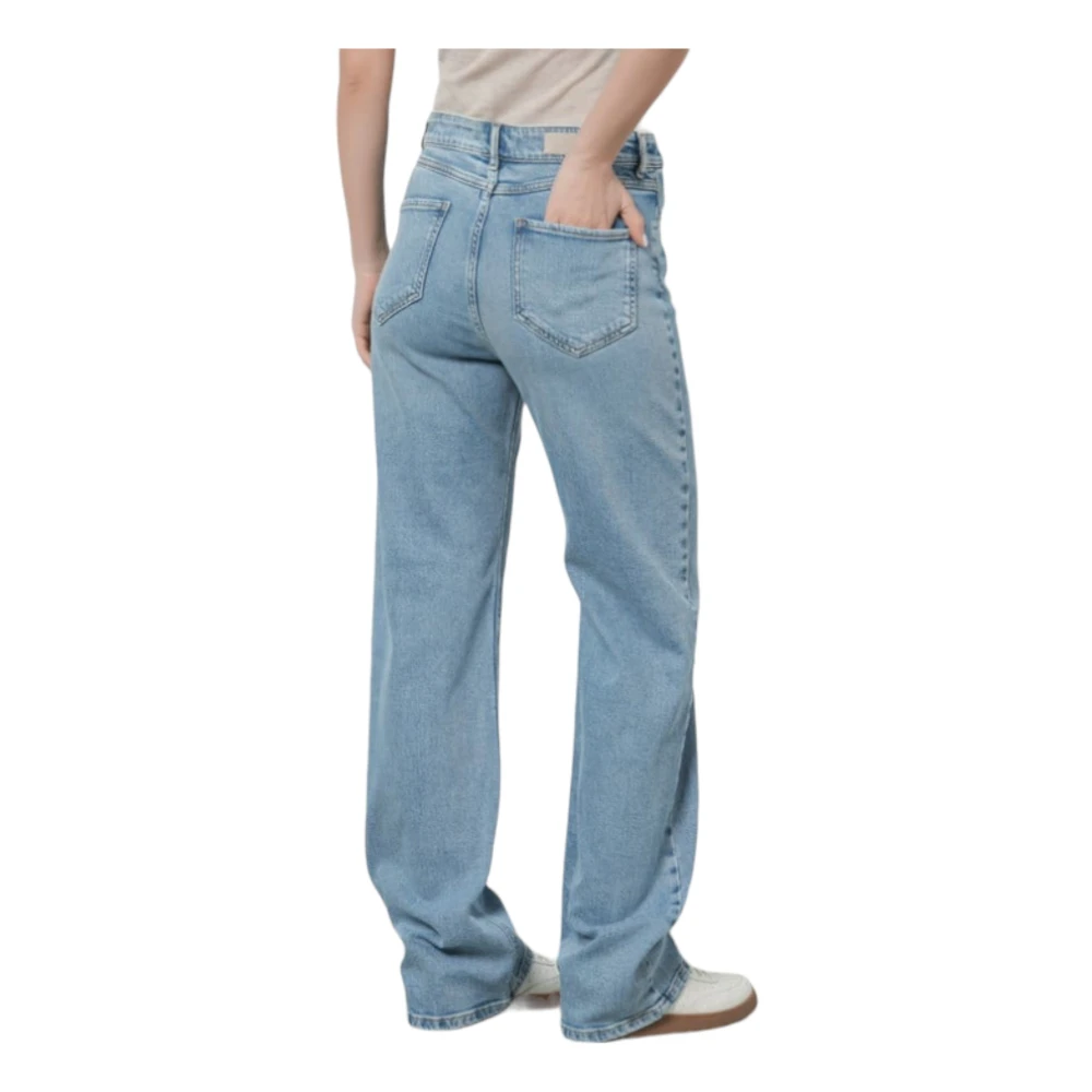 Max Mara Ginetta Blauwe Jeans Straight Fit Blue Dames