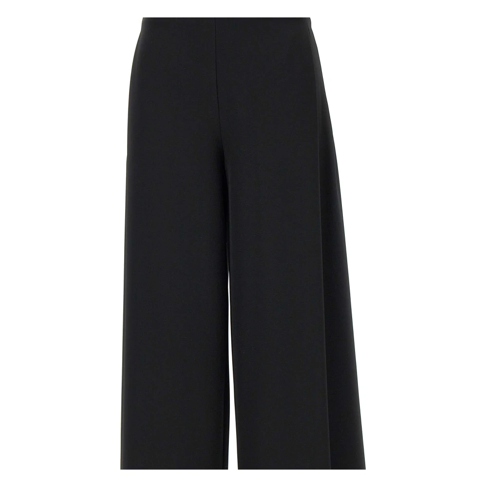 Kaos Crepe Stretch Zwarte Broek Black Dames