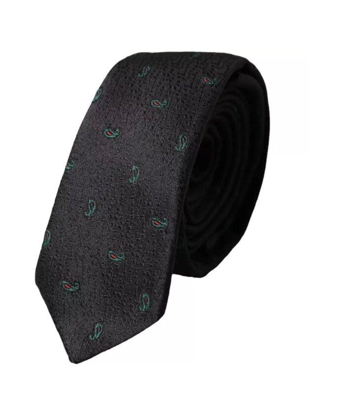 cravate-homme-fantaisie-noire-ajustable