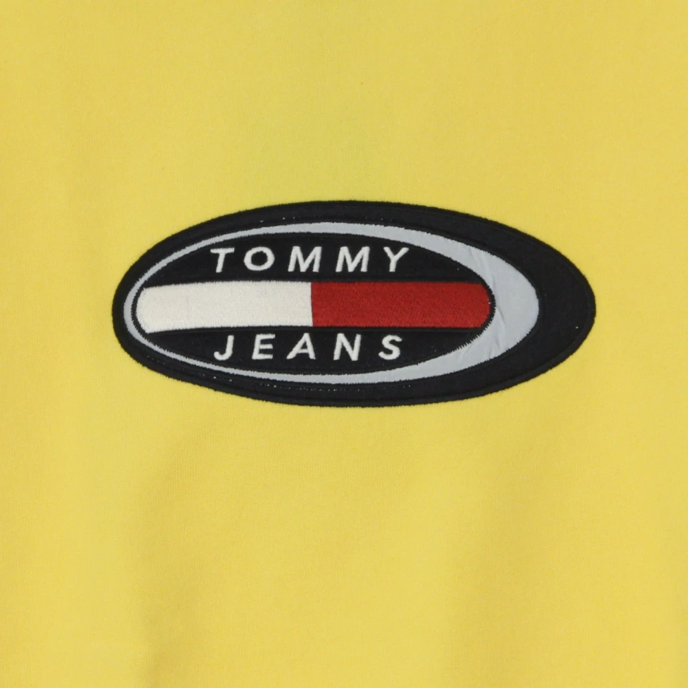 Tommy Hilfiger Lichtgewicht Ronde Hals Sweatshirt Putter Yellow Dames