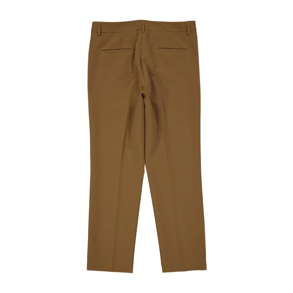 Blanca Vita Cropped Broek met Zakken en Rits Brown Dames