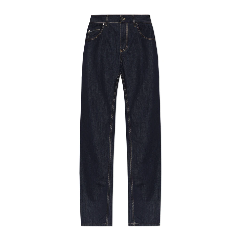 Dolce & Gabbana Regular Jeans - Male - Straight Fit Jeans - Blue - M - Jeans