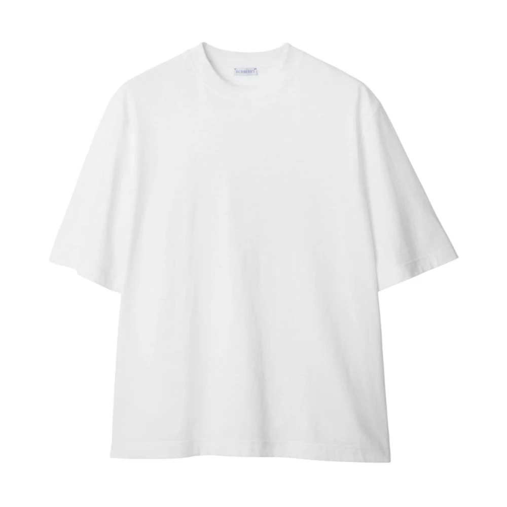 Burberry Wit Blauw Aardbei Rug T-shirt White Heren