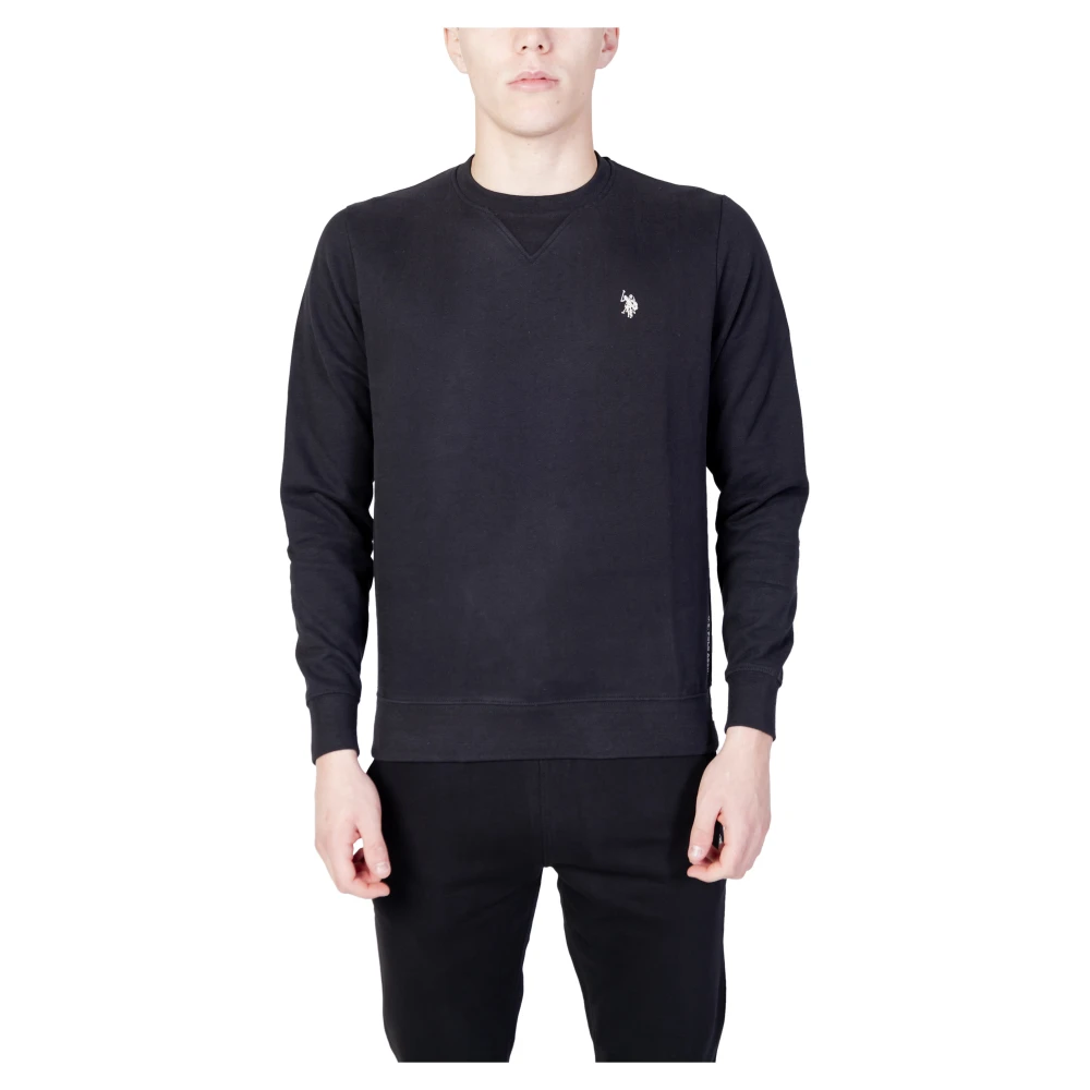 U.s. Polo Assn. Heren Trui Herfst Winter Collectie Black Heren