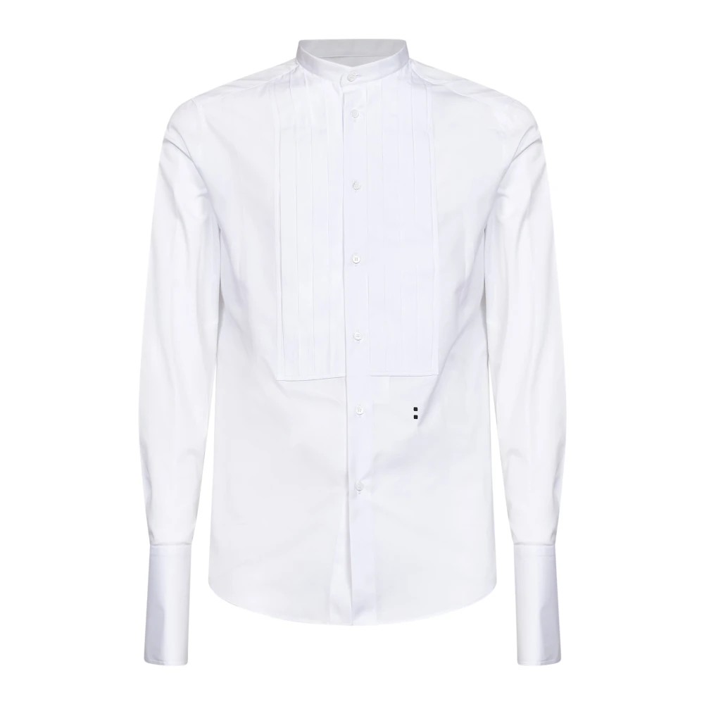 Fendi , Formal Shirts, Male, White, L, Slim-Fit Shirt